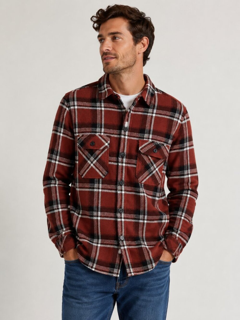 Zara cotton heavyweight relaxed fit overshirt, size small
